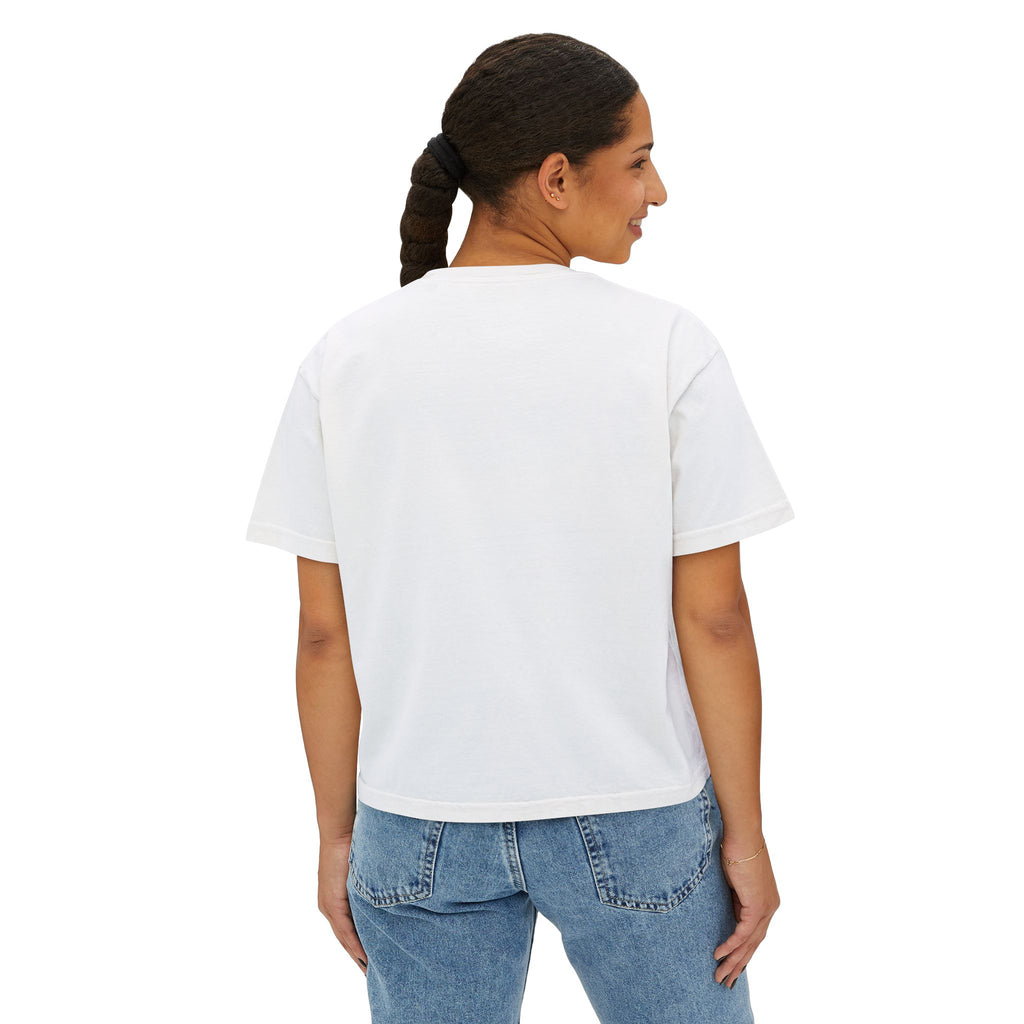 Risen Floral Boxy Tee - Women's Christian Easter Shirt