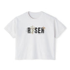 Risen Floral Boxy Tee - Women's Christian Easter Shirt