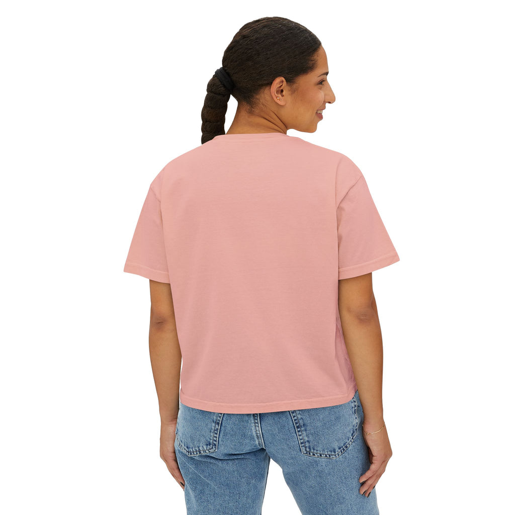 Risen Floral Boxy Tee - Women's Christian Easter Shirt