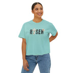 Risen Floral Boxy Tee - Women's Christian Easter Shirt