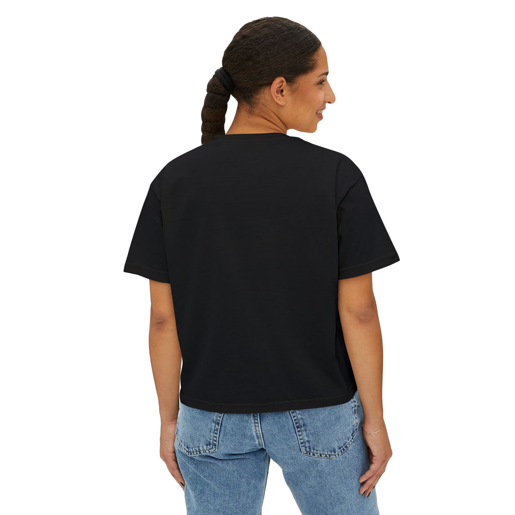 Risen Floral Boxy Tee - Women's Christian Easter Shirt