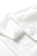 White Plus Size Solid Color Bow Tie Peplum Tank Top