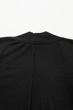 Black Split Long Cardigan and Skinny Pants Lounge Set