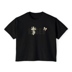 Risen Floral Boxy Tee - Women's Christian Easter Shirt