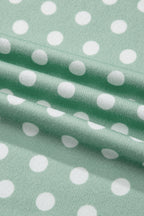 Green Polka Dot Print Short Set
