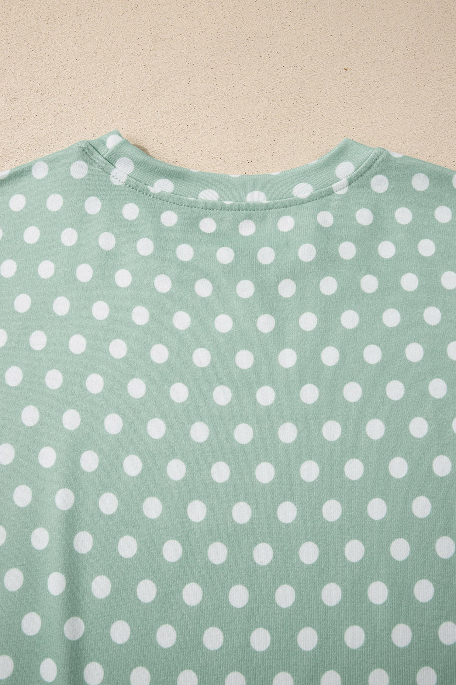 Green Polka Dot Print Short Set