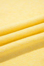 Yellow Cream Large Armhole Side Slit Loose Sweater Vest