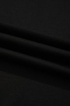 Black Varsity Striped Detail Loose Tee Jogger Pants 2pcs Outfit